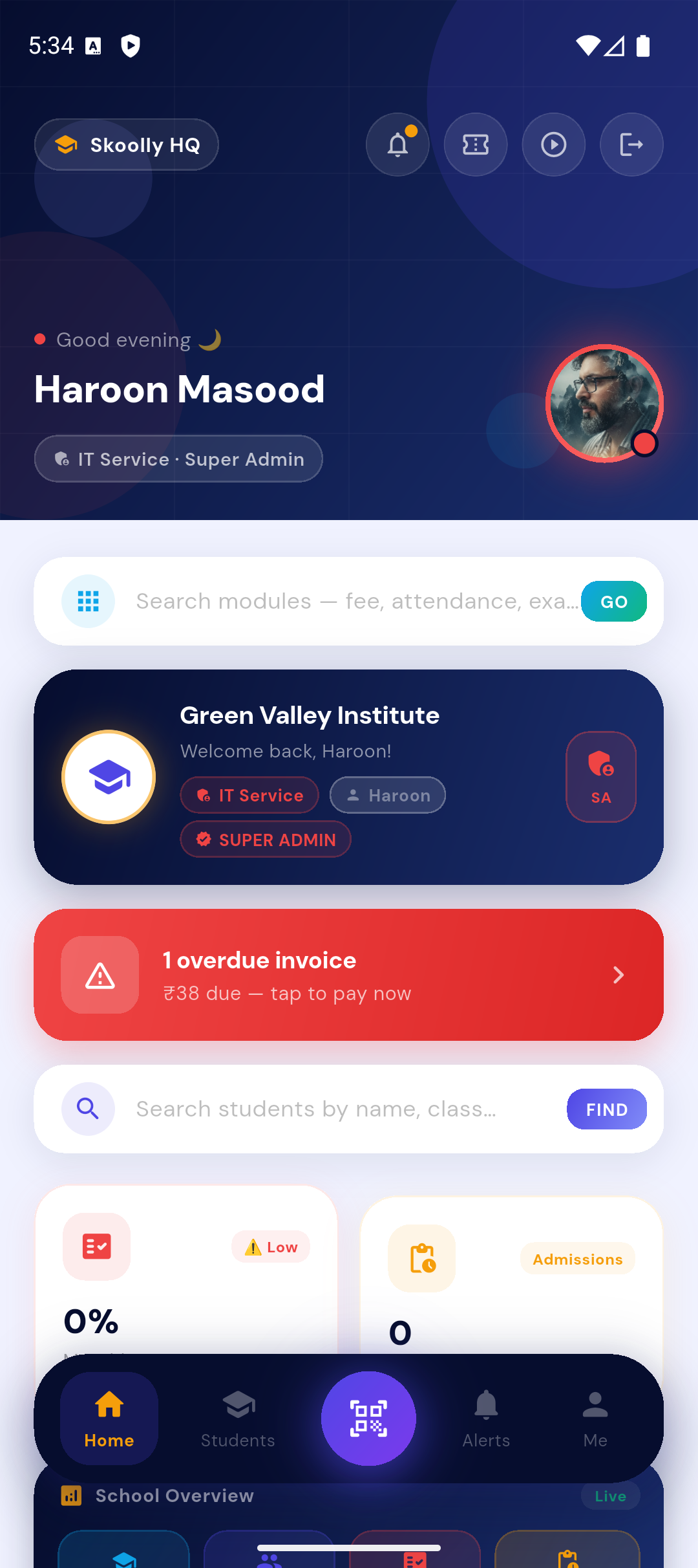 Master Dashboard